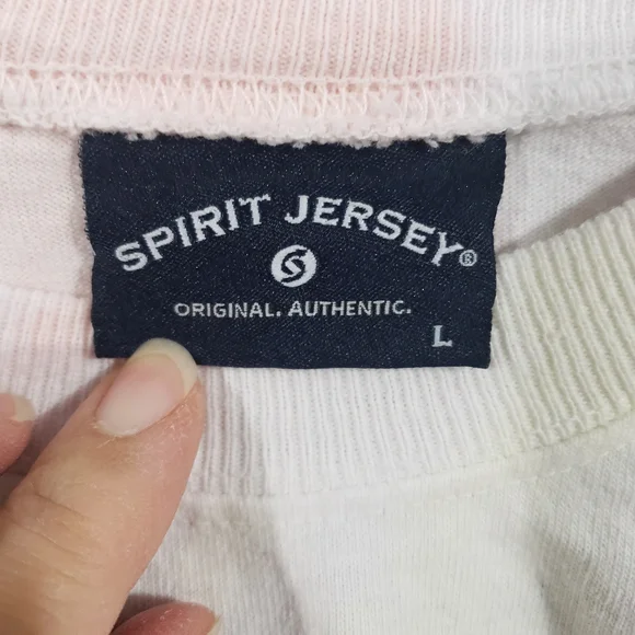 SPIRIT JERSEY Womens Rainbow Tie Dye Bubba Gump Shrimp Long Sleeve Shirt Size L - Picture 3 of 13